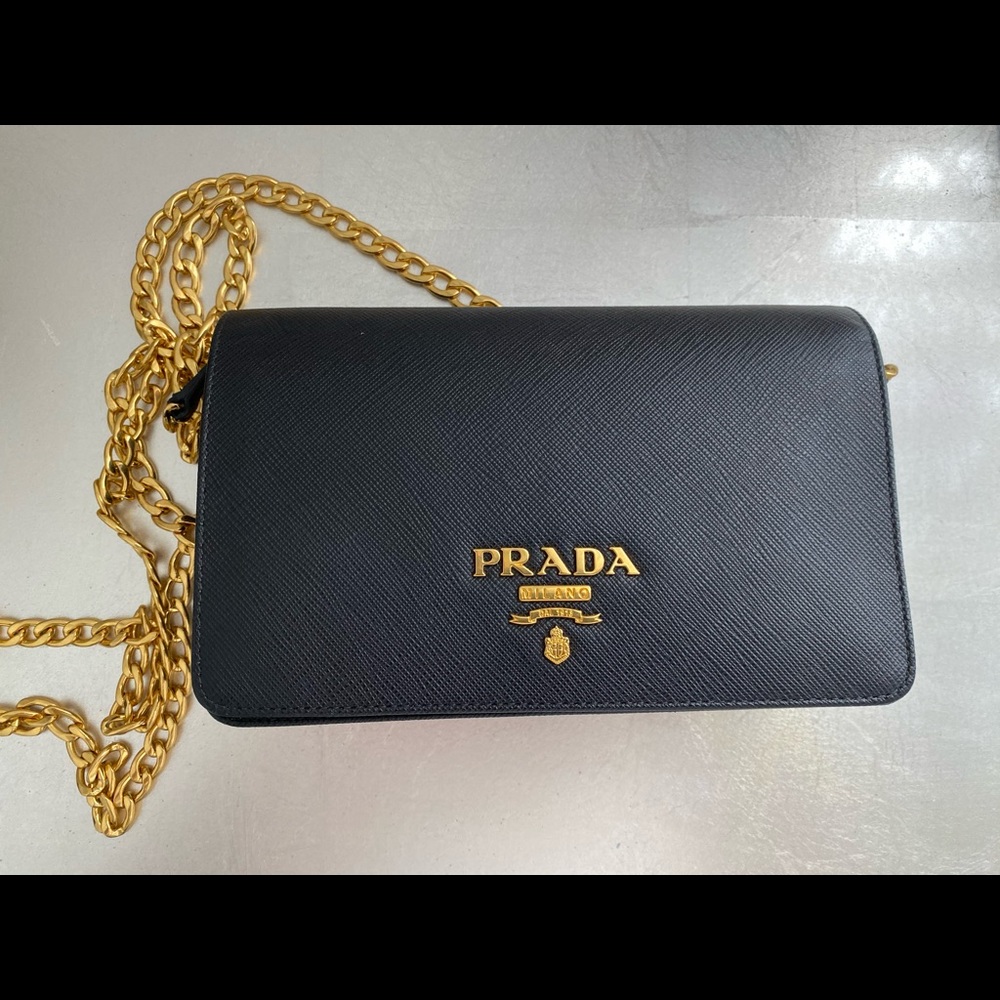 Authentic Black Prada Crossbody
